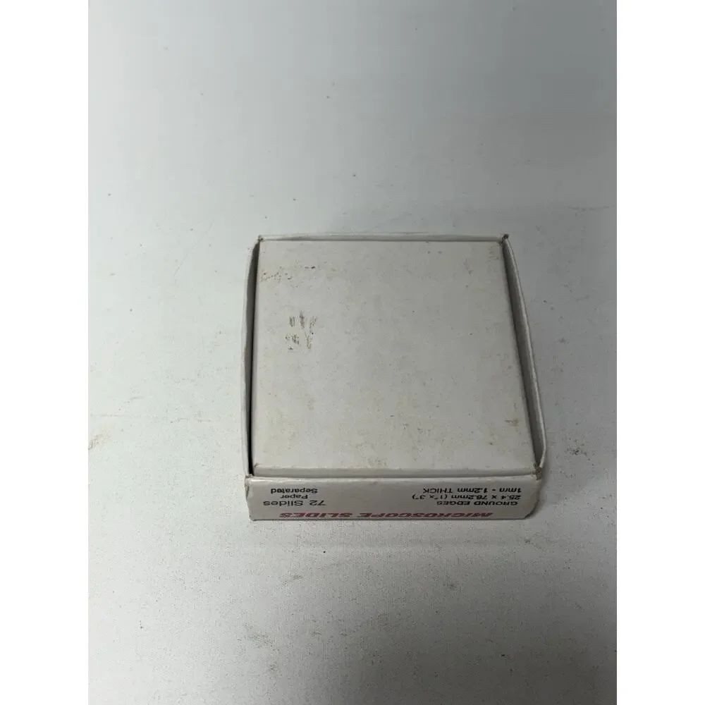 Vintage Microscope Slides 72 Count 1x3 Ground Edge Glass Slides Lab